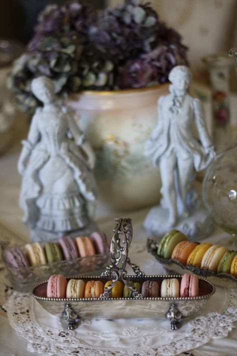 French Tea Aesthetic, French Tea Party Aesthetic, French Vintage Aesthetic, French Afternoon Tea, Rococo Tea Party, French Tea Party, Paris Afternoon Tea, French Macaron Display, French Tea Parties