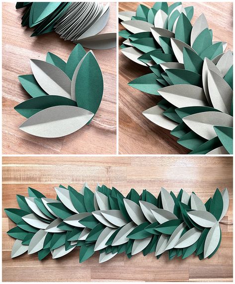 Poinsettia and Pinecone Christmas Garland – Cardstock Warehouse Paper Company®, Inc Diy Christmas Garlands Ideas, Paper Christmas Flowers, Cardstock Decorations, Christmas Paper Flowers, Paper Pinecones, Diy Garland Ideas, Paper Christmas Garland, Christmas Paper Garland, Paper Poinsettias