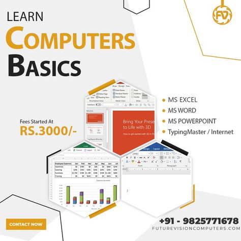 More Info Call :- +91 - 9825771678 +91- 9825771641 +91-9825771651 #kids #computerbasics #msexcel #learningplatform #onlineeducation #onlineclasses #students #powerpoint #internet #type #lean #classes #vision #futurevision #learneglish #vesu Basic Computer Course, Computer Course, Basic Computer, Learn Computer, Computer Class, Ms Excel, Computer Basics, Computer Skills, Essential Tools