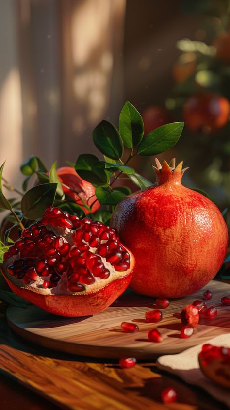 #Pomegranate #3dRendering #PixarStyle #MobileWallpaper #GameIcon Pomegranate Pictures, Game Icon Design, Pomegranate Art, Vegetable Pictures, Inspirational Digital Art, Sea Flowers, Food Art Photography, Still Life Fruit, Fruit Photography