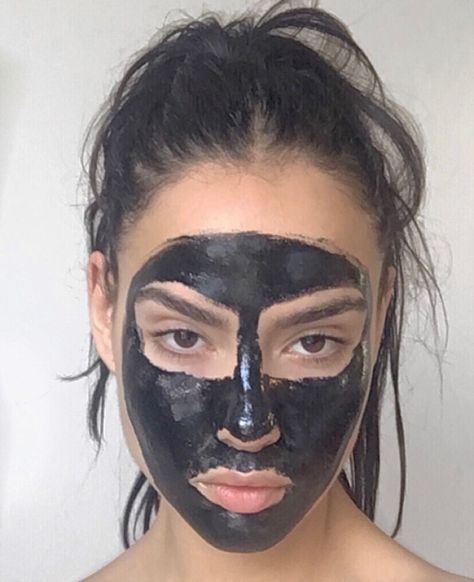 Black Face Mask Aesthetic, Maddy Crum, Face Mask Aesthetic, Mask Aesthetic, Trendy Face Masks, Black Face Mask, Mask Black, Beauty Mask, Clay Mask