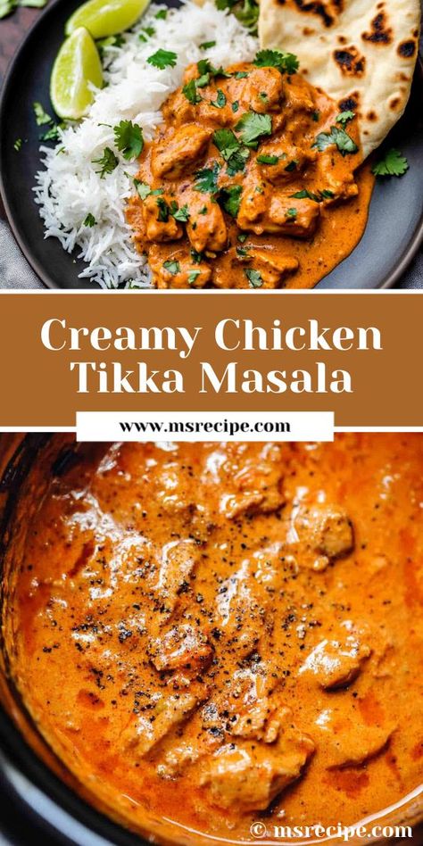 Best Tikka Masala Recipe, Chicken Tikka Pasta, Tikki Masala Chicken, Crockpot Indian Recipes, Crockpot Chicken Tikka Masala, Chicken Tikka Masala Slow Cooker, Slow Cooker Tikka Masala, Tika Masala, Slow Cooker Chicken Tikka Masala