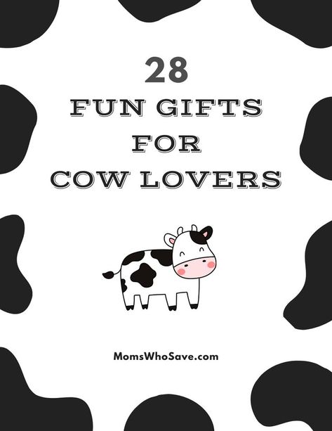 Gift Guide: 28 Terrific Gifts for Cow Lovers #gifts #giftguide #cows Cow Craft, Cow Gifts, Cadeau Diy, Frugal Living Tips, Fun Gifts, Craft Gifts, Cool Gifts, Diy Gift, Diy Gifts