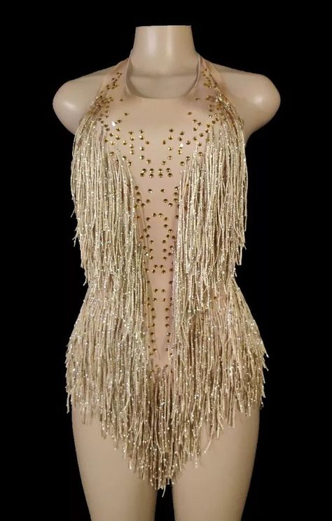 Broadway Dance Costumes, Sparkly Dance Costume, Majorette Outfits, Fringe Bodysuit, Leotard Dance Costume, Outfit Dance, Jazz Dance Costume, Carnival Fashion, Pole Dance Wear