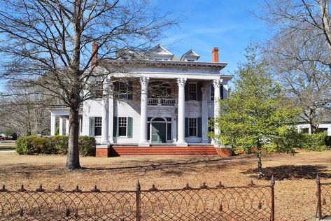 House, Home, Property, Building, Landmark, Architecture, Tree, Real estate, Estate, Historic house, Mediterranean House Designs, Southern Mansions, Historic Homes For Sale, Southern Architecture, Southern Plantations, Antebellum Homes, Old Houses For Sale, Historic Houses, Historic Architecture