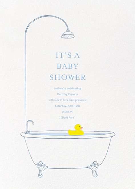 Duck Baby Shower Theme, Online Baby Shower, Ducky Baby Shower, Virtual Baby Shower Invitation, Rubber Ducky Baby Shower, Baby Shower Duck, Lucky Duck, Baby Shower Invitaciones, Paperless Post