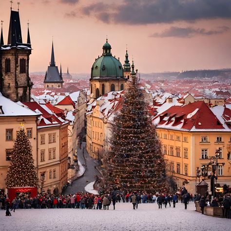 Prague Christmas, Gourmet Christmas, European Christmas, Visit Prague, Christmas Destinations, Old Town Square, Cosy Christmas, Winter's Tale, Holiday Vibes