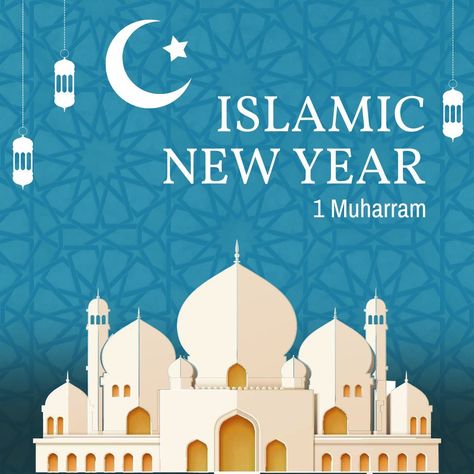 The Islamic New Year begins at Sundown tonight: Also called the Hijri New Year or Arabic New Year, this day that marks the beginning of a new lunar Hijri year, and is the day on which the year count is incremented. It is observed by most Muslims on the first day of Muharram. Happy Islamic New Year 1446, Hijri New Year 1445, Arabic New Year, Happy New Islamic Year, New Islamic Year, Islamic Year, Hijri New Year, Hijri Year, Happy Islamic New Year