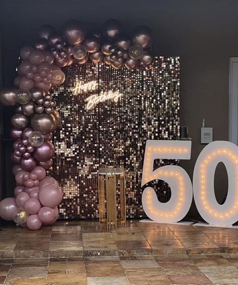 50th Birthday Ideas For Women Themes, Birthday Decorations At Home, Moms 50th Birthday, 50th Birthday Decorations, 21st Party, Diy Gift Set, Mehndi Decor, 1st Birthday Party Themes, 50th Party