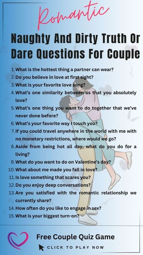 Vulnerability Questions, Dare For Couples, Dirty Truth Or Dare Questions, Dares For Couples, Fun Relationship Questions, Date Night Questions, Boyfriend Questions, Deep Conversation Topics, Questions For Couples