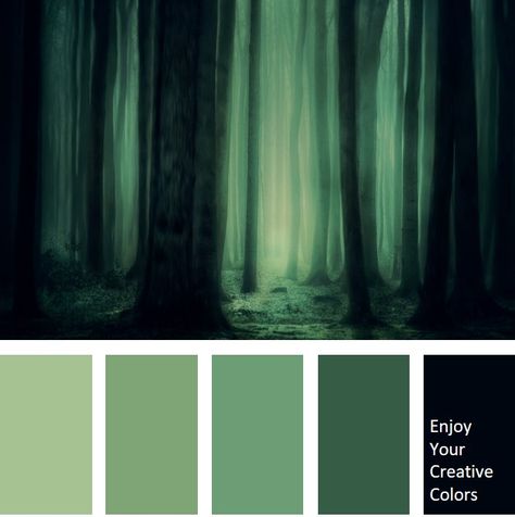 Green And Black Pallet, Zombie Colour Palette, Swamp Color Palette, Zombie Color Palette, Steampunk Color Palette, Spooky Color Palette, Green And Black Color Palette, Phtalo Green, Gothic Color Palette