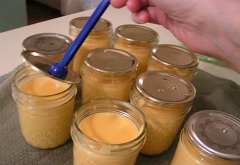 My First Batch Of Canned Cheese - Ask a Prepper Canning Cheese, Canned Cheese, Canning Apple Pie Filling, Cheese Melt, Pressure Canning Recipes, Canning 101, Home Canning Recipes, Canning Food, Canning Food Preservation