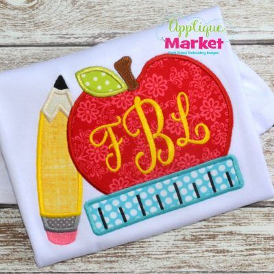 Apple Frame, Embroidery Apple, Teacher Cookies, Machine Embroidery Designs Projects, School Designs, Making New Friends, Applique Monogram, Embroidery Design Download, Music Birthday