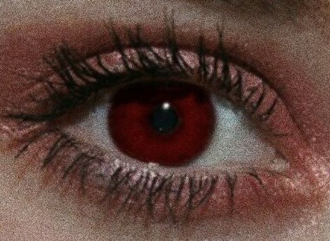 Red Eye Color Aesthetic, Red Eyes Black Sclera, Vampire Powers Aesthetic, Dark Red Eyes Aesthetic, Half Vampire Half Werewolf, Eyes Red Aesthetic, Red Iris Eye, Witch Aesthetic Red, Red Eye Aesthetic