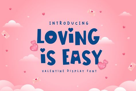 Easy Font, Romantic Typography, Romantic Fonts, Display Fonts, Font Names, Font Generator, Simple Valentine, Font Types, Creative Branding