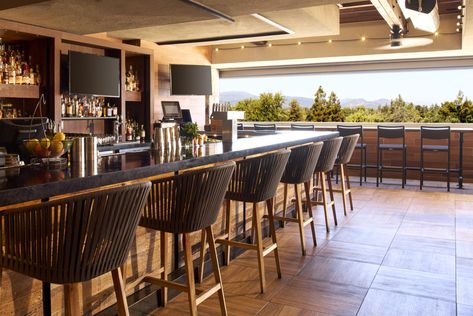 Sky & Vine Rooftop Bar at Archer Hotel | Napa, CA 94559 Napa Valley Map, Napa Valley Resorts, Napa Valley Restaurants, Napa Valley Hotels, Napa Restaurants, Modern Rocker, Potted Olive Tree, Napa Valley Trip, Stone Fire Pit