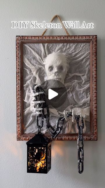 Laura Jeanne on Instagram: "This Halloween DIY might be one of my favorites!! 💀  #halloween #skeleton #halloween2024 #trickortreat #dollartree #foryou #fyp #foryoupage #diy" Dollartree Halloween Decor Diy, Haunted House Diy, Diy Skulls, Skull Pictures, Halloween 3d, Quick Crafts, Skeleton Art, Halloween Diy Crafts, Halloween 2