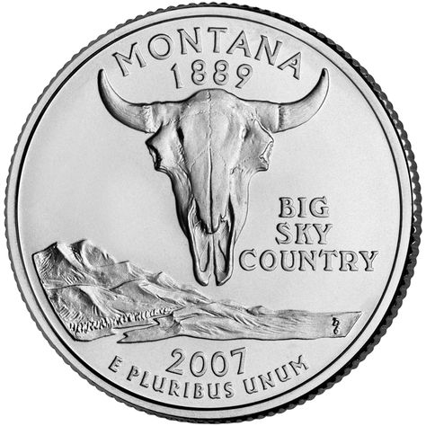 Montana Montana Tattoo, Montana Sky, Visit Montana, Butte Montana, Bison Skull, Population Density, Montana Homes, Coin Store, Big Sky Montana