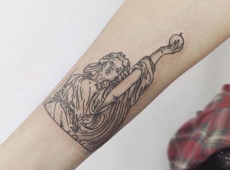 Eris Goddess Tattoo, Eris Greek Goddess, Eris Tattoo, Goddess Tattoo Ideas, Goddess Eris, Dark Academia Tattoo, Eris Goddess, Tattoos Greek, Greek Goddess Tattoo