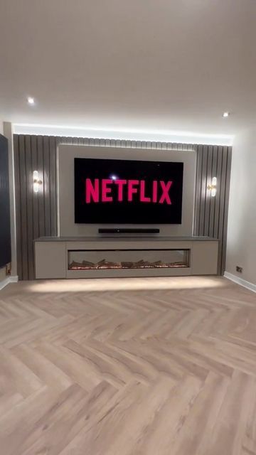 Classy Media Wall, Fireplace Tv Wall Gaming, Tv Wall Woth Portable Fireplace, Electric Fireplace With Tv & Mantle, Modern Living Room Tv Wall, Led Fireplace Standalone, Living Room Decor Tv, Led Fire Place Tv Stand Loving Room, 3d Wallpaper Living Room