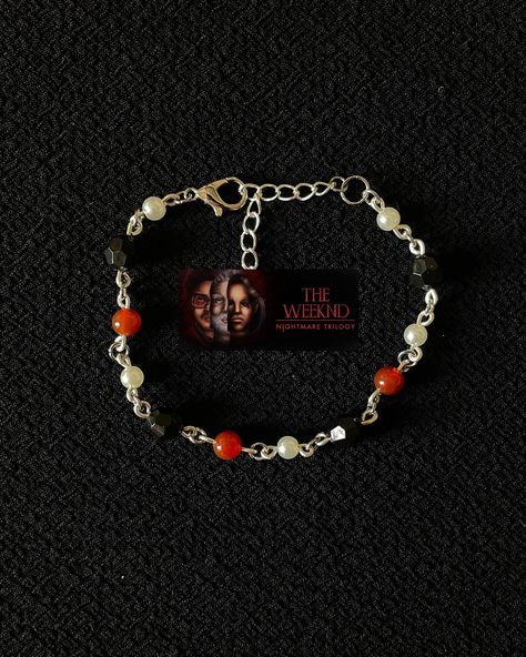 FRIDAY THE 13th: (1/1) BRACELET DROP receive spooky halloween goodies with your purchase from this collection! ($13 each) 1. “A Nightmare Weeknd”🎼��🌪️[AVAILABLE] The Weeknd Nightmare Trilogy inspired. made with pearls, 3 carnelian beads=trilogy. - 2. “Halloweentown”🎃🍭 [AVAILABLE] made with pearls, glass beads, & a jack-o-lantern charm. - 3. “Fa-La-La-La”🧣☕️ [AVAILABLE] Inspired by your feedback & a cozy fall day. made with light brown & white pearls, with hints of orange & brown. - 4. “Spidey... Halloween Goodies, Carnelian Beads, Fall Day, A Nightmare, Friday The 13th, Halloween Town, The Weeknd, Orange Brown, Cozy Fall