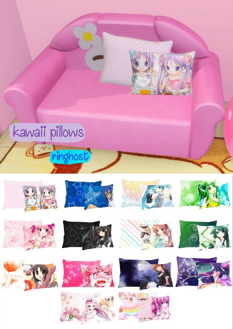 Sims 4 Mods Kawaii, The Sims 4 Cc Cute Furniture, Sims 4 Mezzo Piano, Sims 4 Kawaii Furniture, Anime Sims 4 Cc Furniture, Mezzo Piano Sims 4 Cc, Sims 4 Kidcore, Sims 4 Vocaloid, Sims 4 Sanrio Furniture