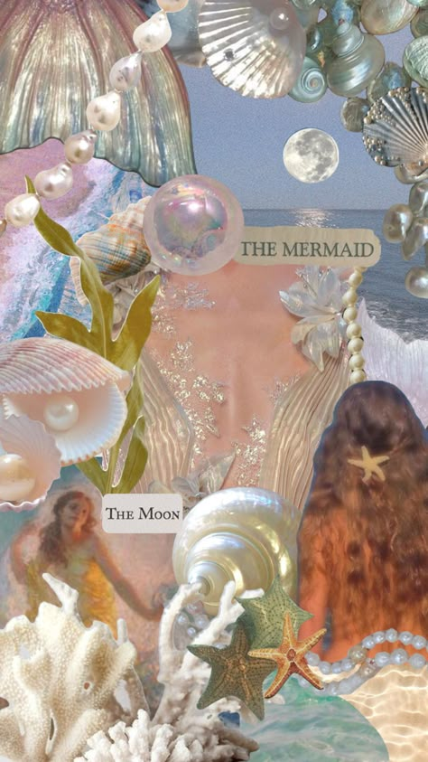 #mermaid #siren #summer #pastel #pink #blue #fairycore #aesthetic #pretty #beach #ocean #moon #pearls Blue Fairycore Aesthetic, Mermaid Siren, Fairycore Aesthetic, Aesthetic Pretty, Mermaid Aesthetic, Pretty Beach, Mermaid Dreams, Mermaid Life, Sea Witch