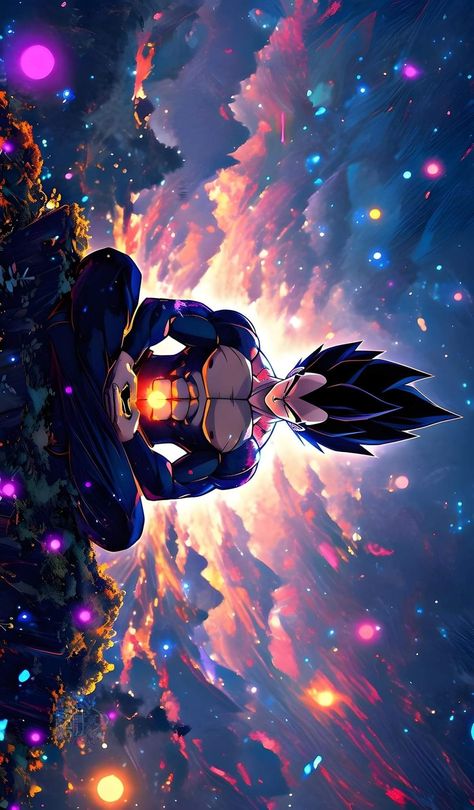 Dragon Ball Vegeta Wallpaper, Dragon Ball Decor, Vegeta Artwork, Dbz Wallpaper, Marvel Phone Wallpaper, Dragon Ball Z Iphone Wallpaper, Image Dbz, Ball Painting, Vegeta And Bulma