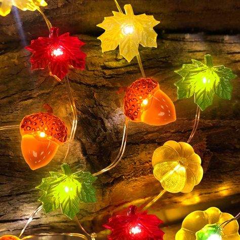 Fall Lights, Garland Lights, Fall Harvest Decorations, Outdoor Thanksgiving, 3d Pumpkin, Fall Garland, Fall Thanksgiving Decor, Autumn Lights, Pumpkin Lights