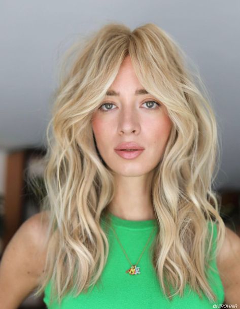 Bardot Bangs Are The Latest Hair Trend to Go Viral on TikTok - Bangstyle - House of Hair Inspiration Woman Haircuts 2023, Haircut Ideas Summer 2023, Hair Trends 2023 Long Haircuts Women, Spring Hair Cuts 2023, Womens Trendy Haircut, Modern Haircuts 2023, Fall 2022 Haircuts For Women, Trendy Women Haircut, Pretty Shag Haircut