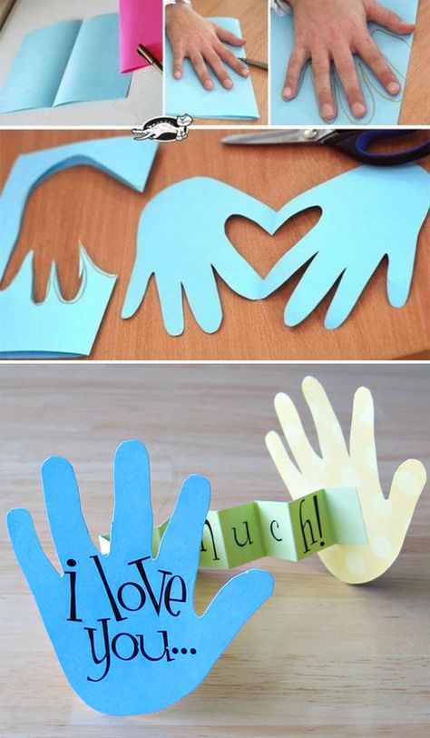 Mother’s Day gifts that Kids can do! Diy Paper Art, Hand Crafts For Kids, Mothers Day Crafts For Kids, Diy Valentine, Fathers Day Crafts, School Kids, Mothers Day Crafts, Valentine Day Crafts, Mothers Day Cards