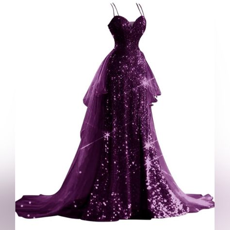 Nwot Retails $129.99 On The Amazon Online Marketplace. I Purchased But Never Ended Up Wearing It For The Occasion Necessary. Requesting $65 Dark Purple Lace Dress Long, Halloween Prom Dress, Wine Purple Prom Dress, Peom Dresses, Dark Purple Prom Dress Long, Purple Fantasy Dress, Autumn Wedding Dress Bridesmaid, Dark Purple Prom Dress, Sparkle Cosplay