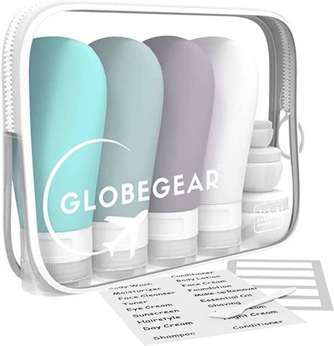 Tsa Approved Toiletries, Airplane Travel Essentials, Silicone Travel Bottles, Travel Shampoo, Travel Skincare, Travel Bottle Set, Travel Size Toiletries, Best Travel Accessories, Travel Container