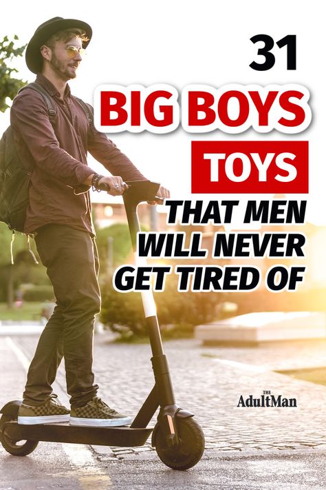 Find out why boredom has no place in 2021. Check out our must-see picks of the best and most entertaining toys for men on the market today. Cool Toys For Teens, Hobbies Quotes, Active Toys, Awesome Toys, Hobbies For Men, Rich Boy, Boring Day, Big Boy Toys, Toys For Men