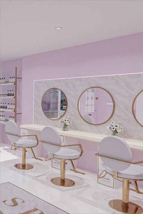 Makeup Studio Decor, Salon Styling Stations, Nail Salon Interior Design, Beauty Station, Spa Interior Design, Salon Suites Decor, Styling Stations, Nail Salon Decor, Massage Bed