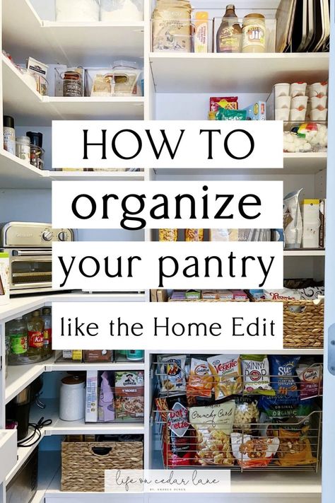 Transform your kitchen pantry with these storage and organization tips that make meal prep a breeze. This guide shares practical ideas for creating a tidy and functional pantry while elevating your home decor. Discover how to make the most of your space and keep everything within easy reach. Life On Cedar Lane, Kitchen Pantry Organization, Clear Containers, Pantry Drawers, Clear Bins, Organize Your Kitchen, Home Edit, Transitional Decor Kitchen, The Home Edit