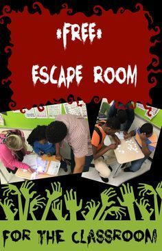 Classroom Escape Room (Review Game)                                                                                                                                                     More Classroom Escape Room, Ks2 Classroom, Escape The Classroom, Holiday Classroom, Classroom Transformation, Escape Rooms, Classroom Games, Classroom Fun, Review Games