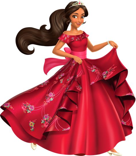 Princess Elena | Heroes Wiki | Fandom Disney Princess Red Dress, Princess Red Dress, Disney Princess Elena, Princess Elena Of Avalor, Disney Elena, Princess Elena, Dress Illustration, Princess Pictures, Disney Princess Dresses