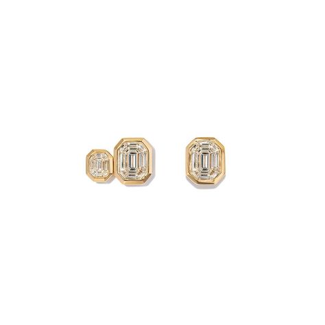 2024 Gold, Gold G, G 5, Gold Line, Ear Rings, Classic Jewelry, Summer Evening, Diamond Studs, Bling Bling