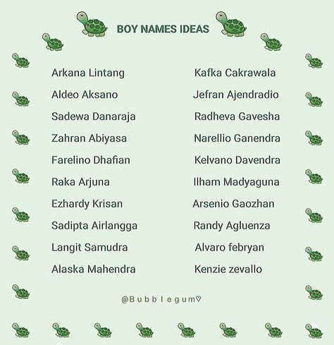 Name Lokal Boy, Boy Name Ideas Indonesia, Nama Ig Aesthetic, Nama Rp, Boy Name Ideas, Nickname Ideas, Meaningful Baby Names, Ig Bio, Best Character Names