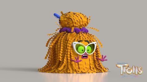 Crimp Trolls, Craig Kellman, Trolls Band Together, Crumpled Paper, Screen Time, Bee, Character Design, Art Design, Band