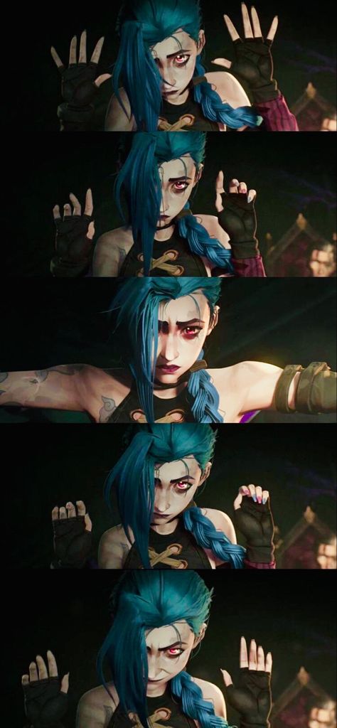 Jinx Wallpaper, League Of Legends Poster, Jinx Cosplay, Jinx League Of Legends, League Of Legends Characters, Lol League Of Legends, Animation Series, Blue Hair, Pose Reference