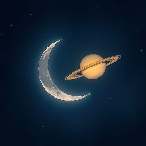 On October 14, 2024, witness the rare conjunction of the Moon and Saturn. Discover how, when, and where to watch this celestial 'kiss' from Earth. The Moon And Saturn, Kardashev Scale, Moon And Saturn, Light Pollution, Astronomer, Ancient Romans, Under The Stars, Black Hole, My Vibe