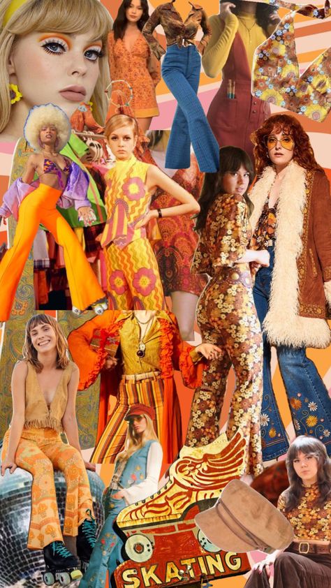 70s Pride Aesthetic, 70s Moodboard, 70’s Aesthetic, Collage Project, Patti Hansen, Oc Board, Vogue Vintage, 70s Look, Mary Quant