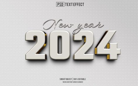 Happy new year 2024 text effect mockup t... | Premium Psd #Freepik #psd #new-year #effect #editable #type 2024 Text, Happy New Year 2024, Psd Icon, Text Effect, Year 2024, Text Effects, Vector Photo, Happy New, Graphic Resources