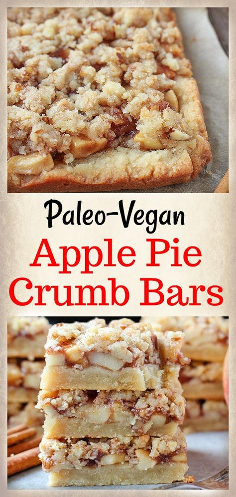 Paleo Apple Pie Crumb Bars - Real Food with Jessica Gluten Free Apple Pie Bars, Paleo Apple Pie, Gluten Free Apple Pie, Paleo Apple, Muffins Paleo, Caramelized Apples, Fish Cakes Recipe, Vegan Apple Pie, Crumb Bars