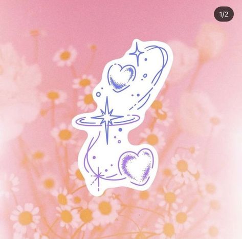 Aura Aesthetic, Hearts And Stars, Kawaii Tattoo, Doodle Tattoo, Cute Tiny Tattoos, Dainty Tattoos, Aesthetic Tattoo, Dream Tattoos, Little Tattoos