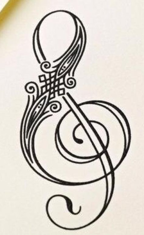 celtic musical Treble Clef Tattoo, Tattoo Music, Tattoo Neck, Notes Diy, Trendy Music, Music Tattoo Designs, Note Tattoo, Music Drawings, Music Tattoo