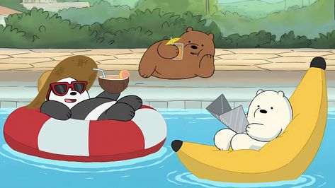 3840 x 2160, We bare bears, swimming pool, 4k, wallpaper Active Wallpaper, Ice Bear We Bare Bears, 3840x2160 Wallpaper, Bear Bears, We Bare Bears Wallpapers, Ice Bear, Ice Bears, Desktop Wallpaper Art, Wallpaper Dekstop