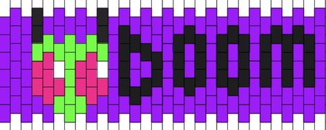 Invader Zim Kandi Pattern, Gir Kandi Cuff, Kandi Cuff Patterns Easy, Kandi Cuff Patterns With Numbers, Scene Kandi, Pulseras Kandi, Kandi Cuff Patterns, Pony Bead Projects, Cuff Pattern